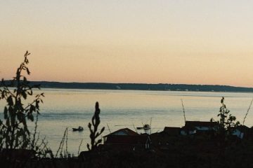 cap ferret couché de soleil sur le bassin