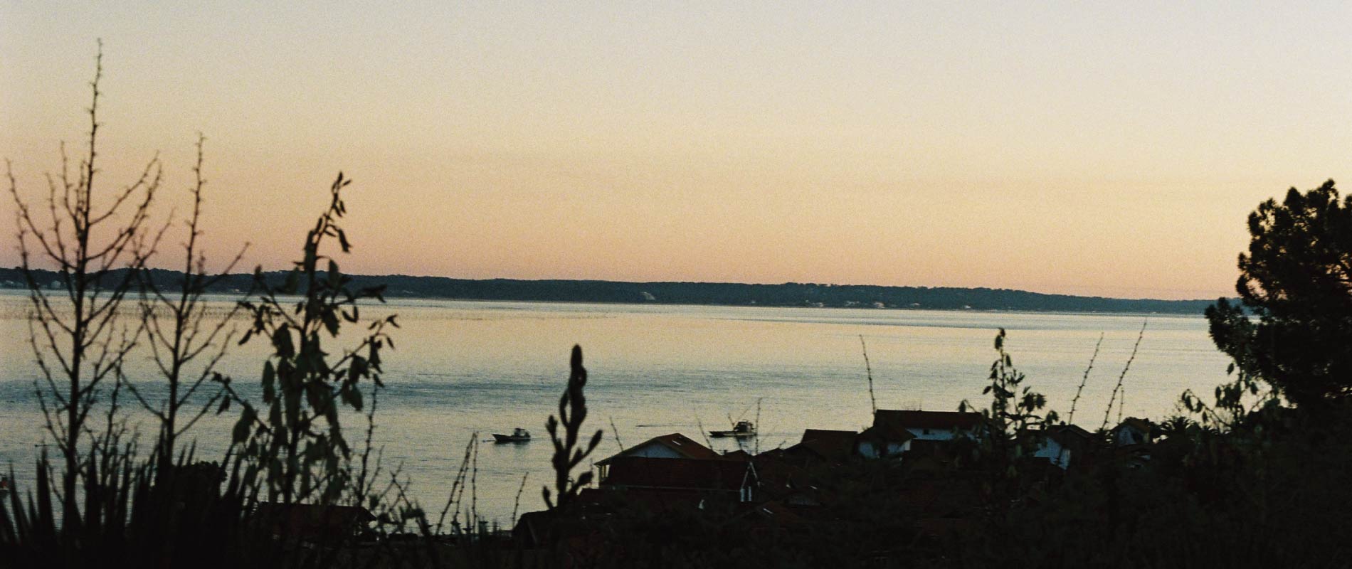 cap ferret couché de soleil sur le bassin