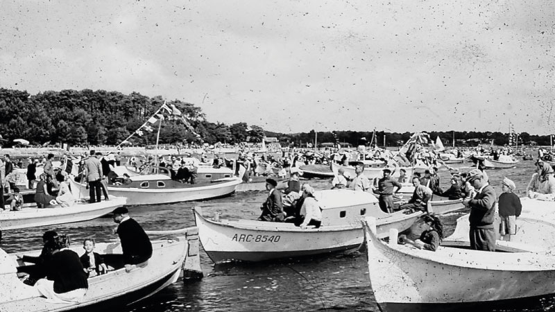 bapteme des bateaux cap Ferret 1960