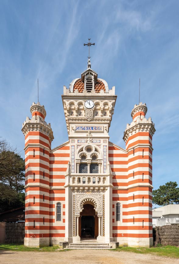 chapelle villa algerienne cap ferret vue de face