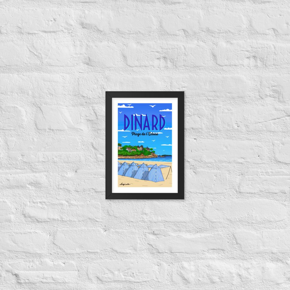 poster plage de l'ecluse dinard