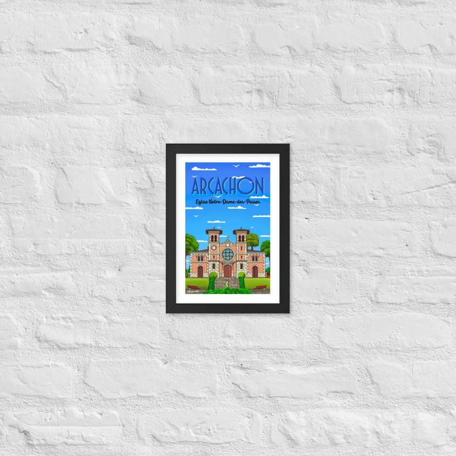 poster eglise notre dame des passes arcachon