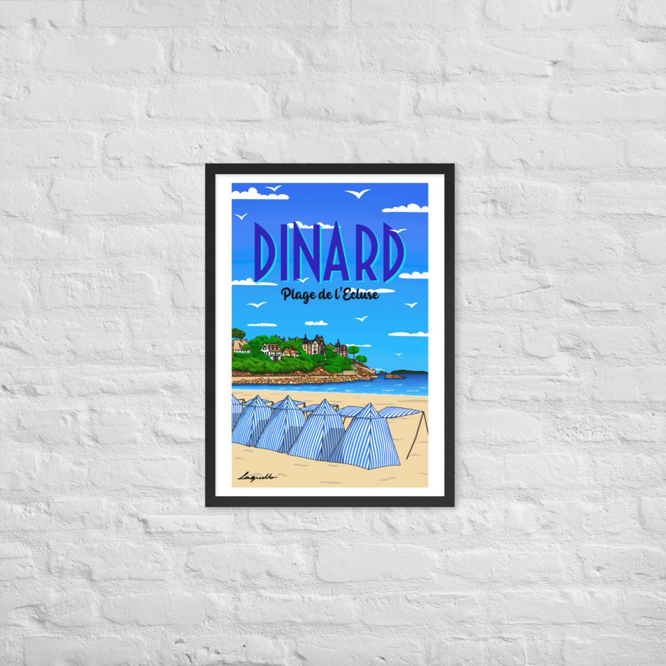 poster plage de l'ecluse dinard