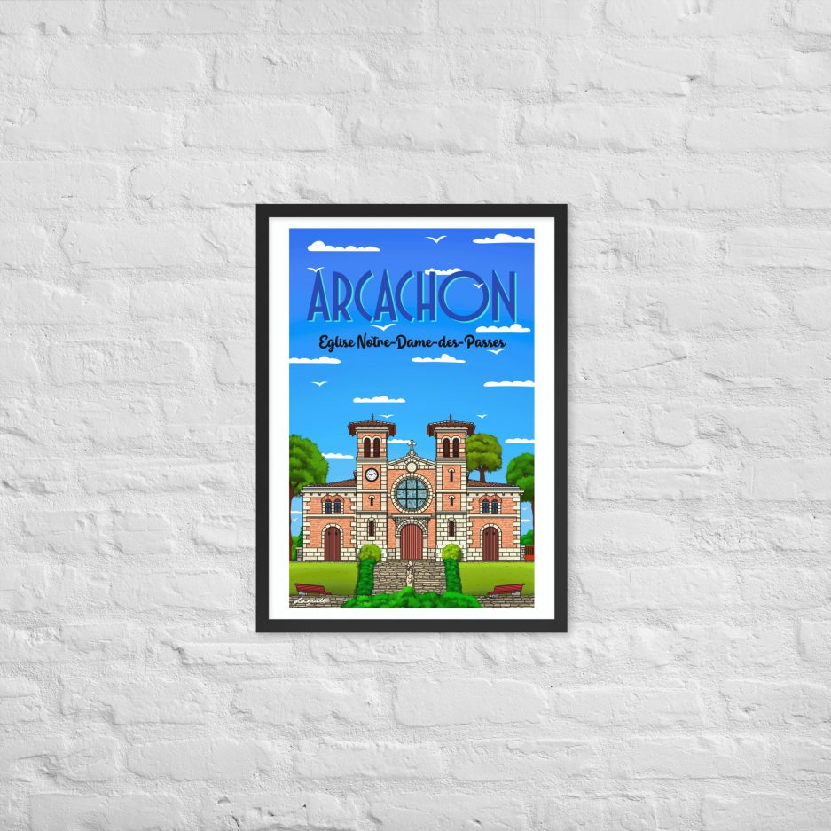poster eglise notre dame des passes arcachon