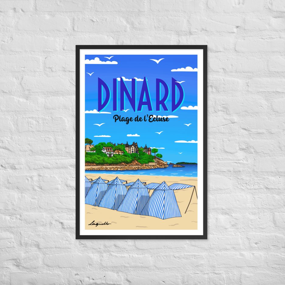 poster plage de l'ecluse dinard