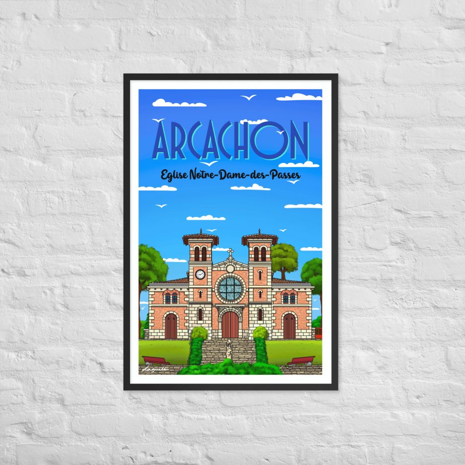 poster eglise notre dame des passes arcachon