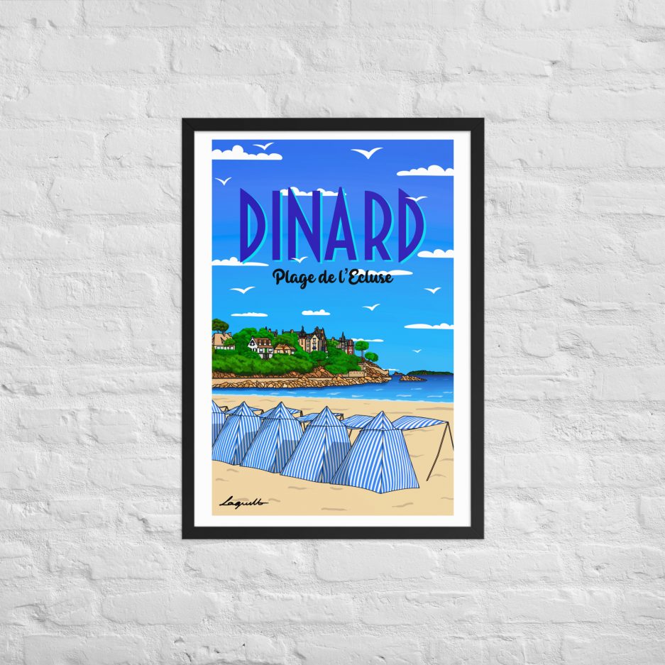 poster plage de l'ecluse dinard