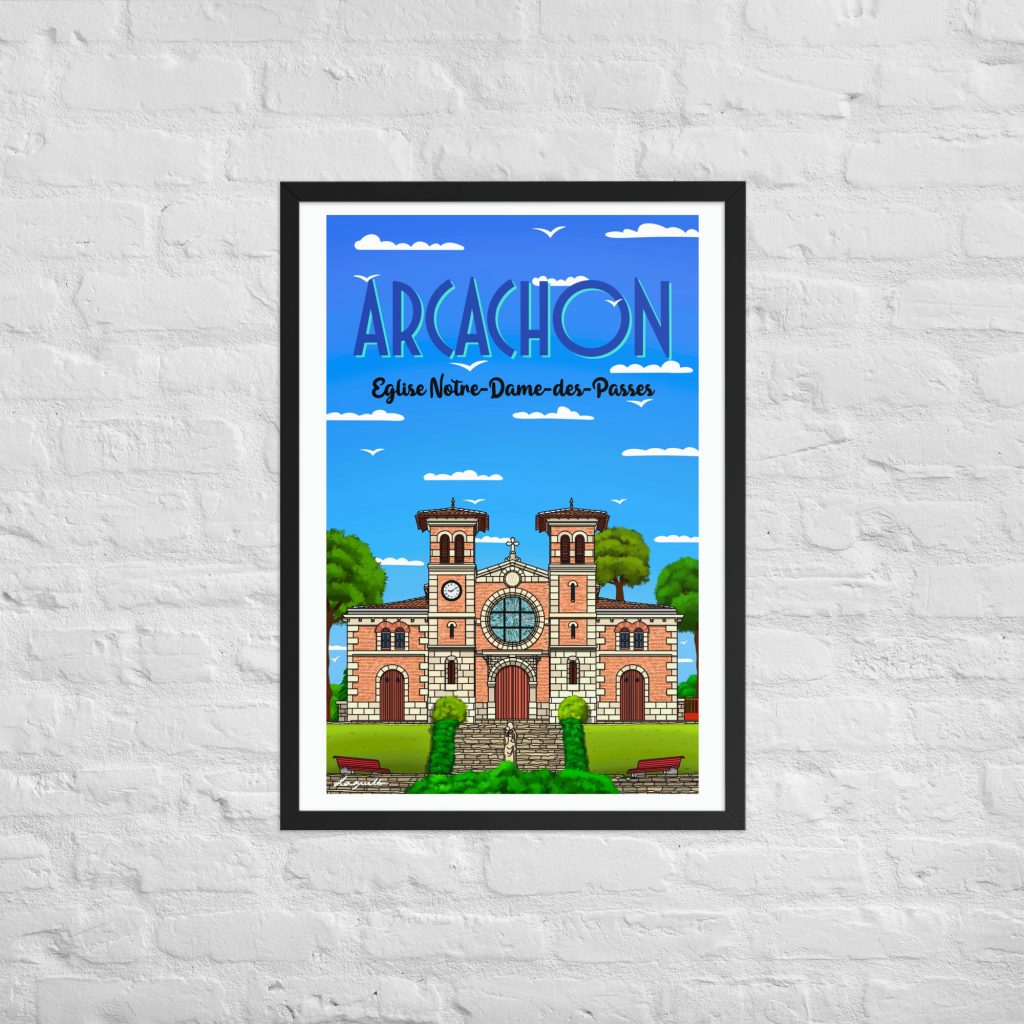 poster eglise notre dame des passes arcachon