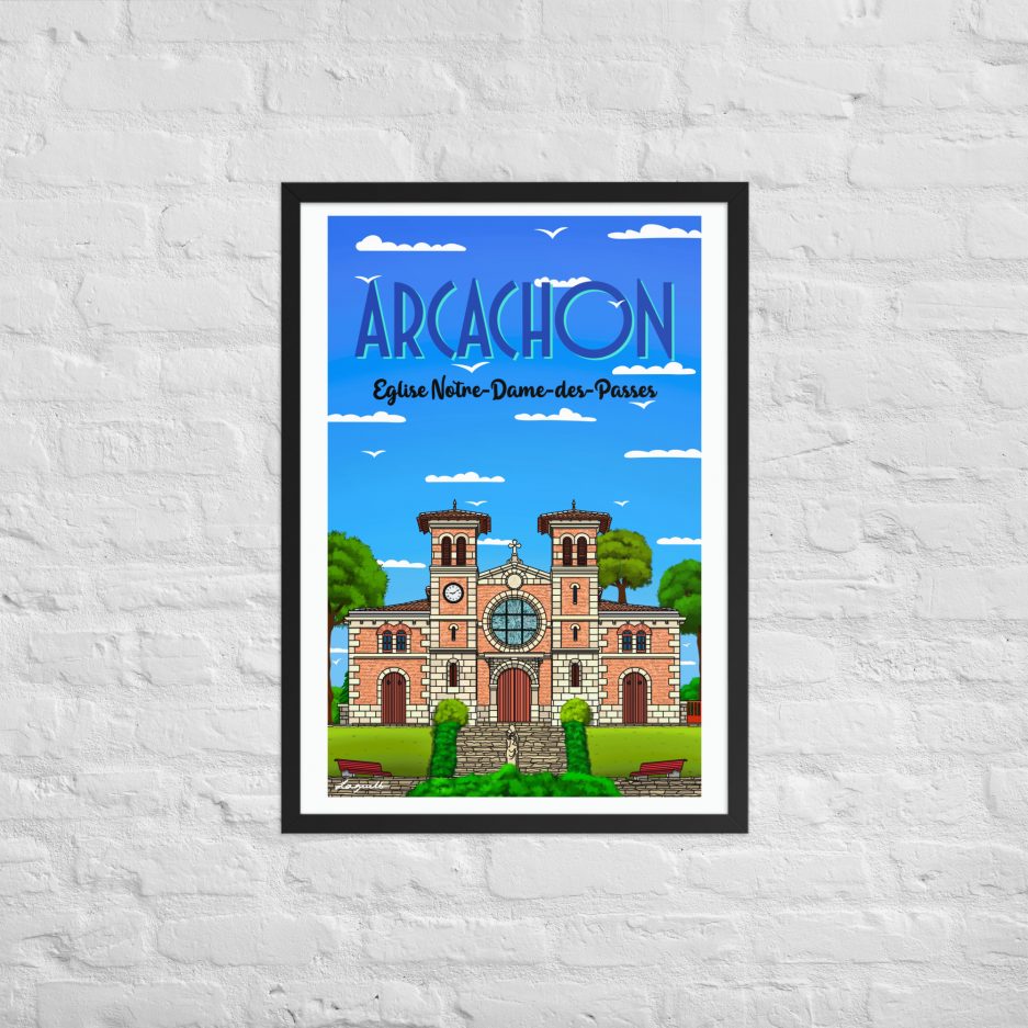 poster eglise notre dame des passes arcachon
