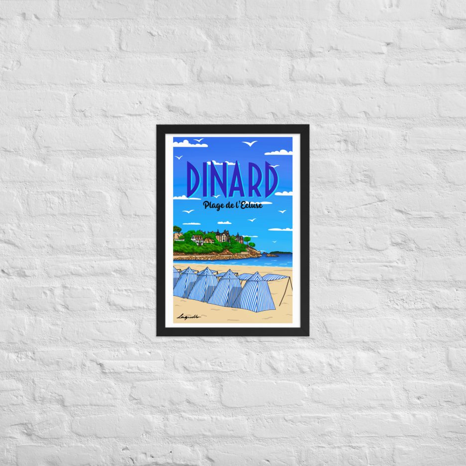 poster plage de l'ecluse dinard