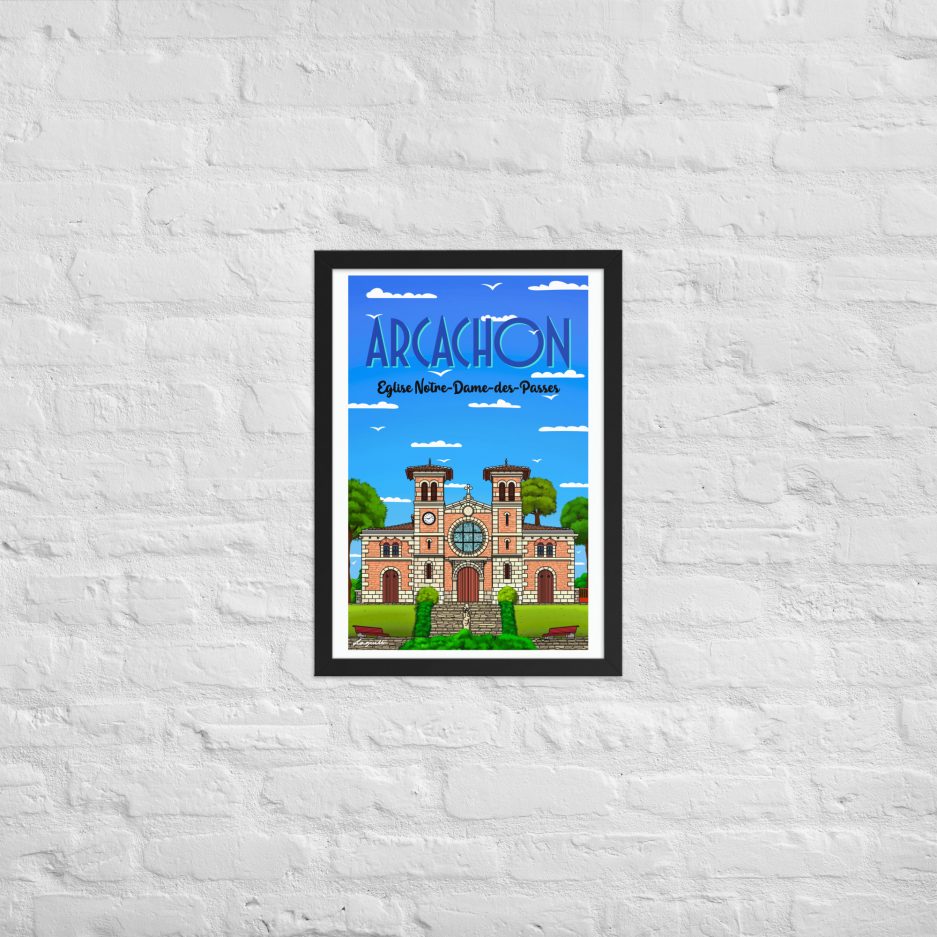 poster eglise notre dame des passes arcachon