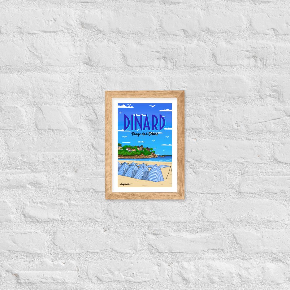 poster plage de l'ecluse dinard