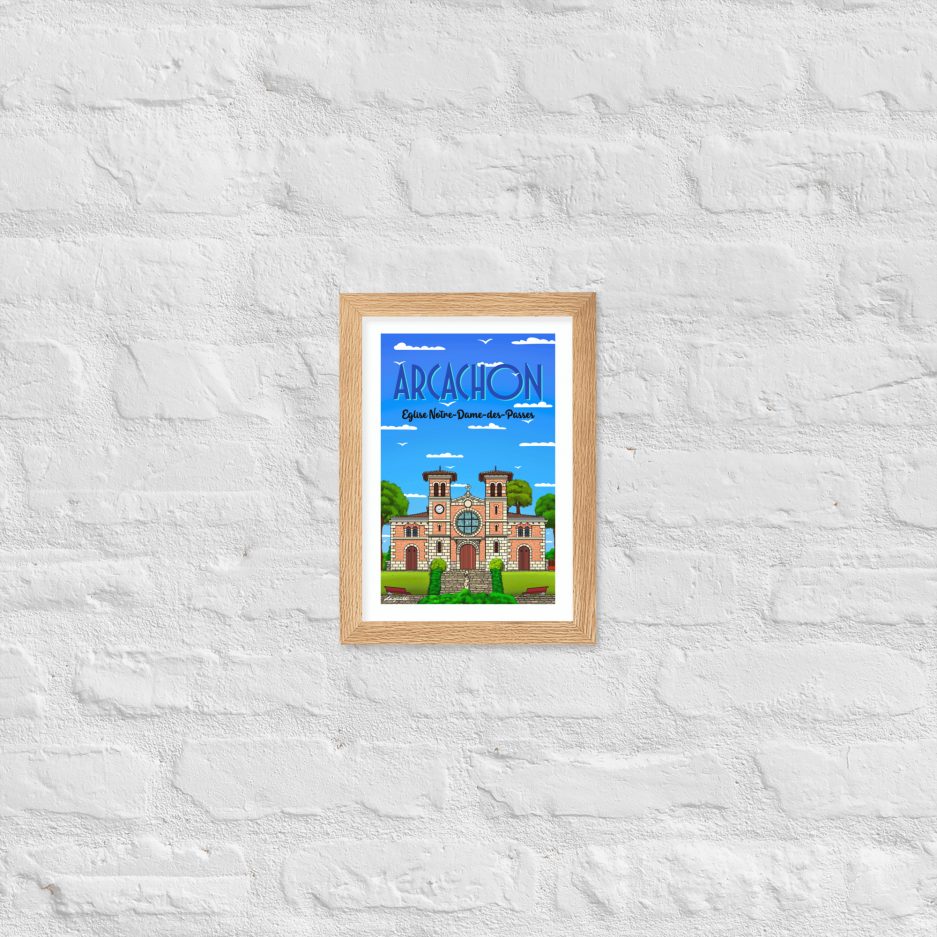 poster eglise notre dame des passes arcachon