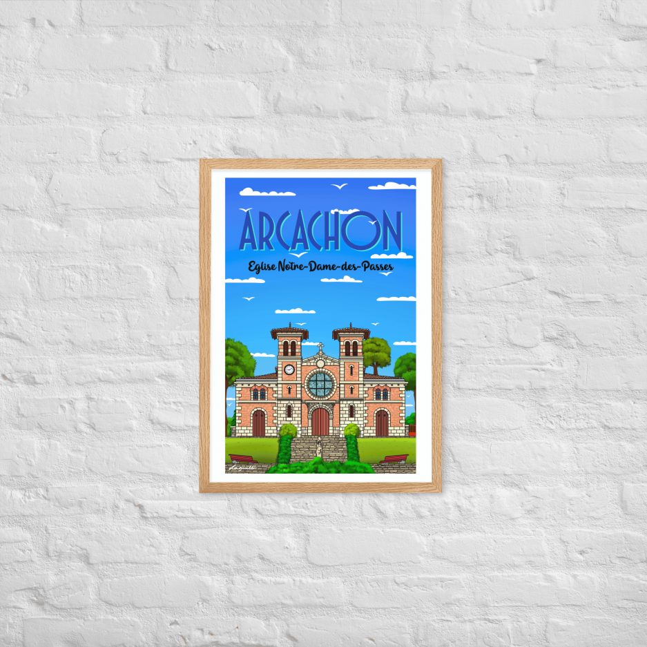 poster eglise notre dame des passes arcachon