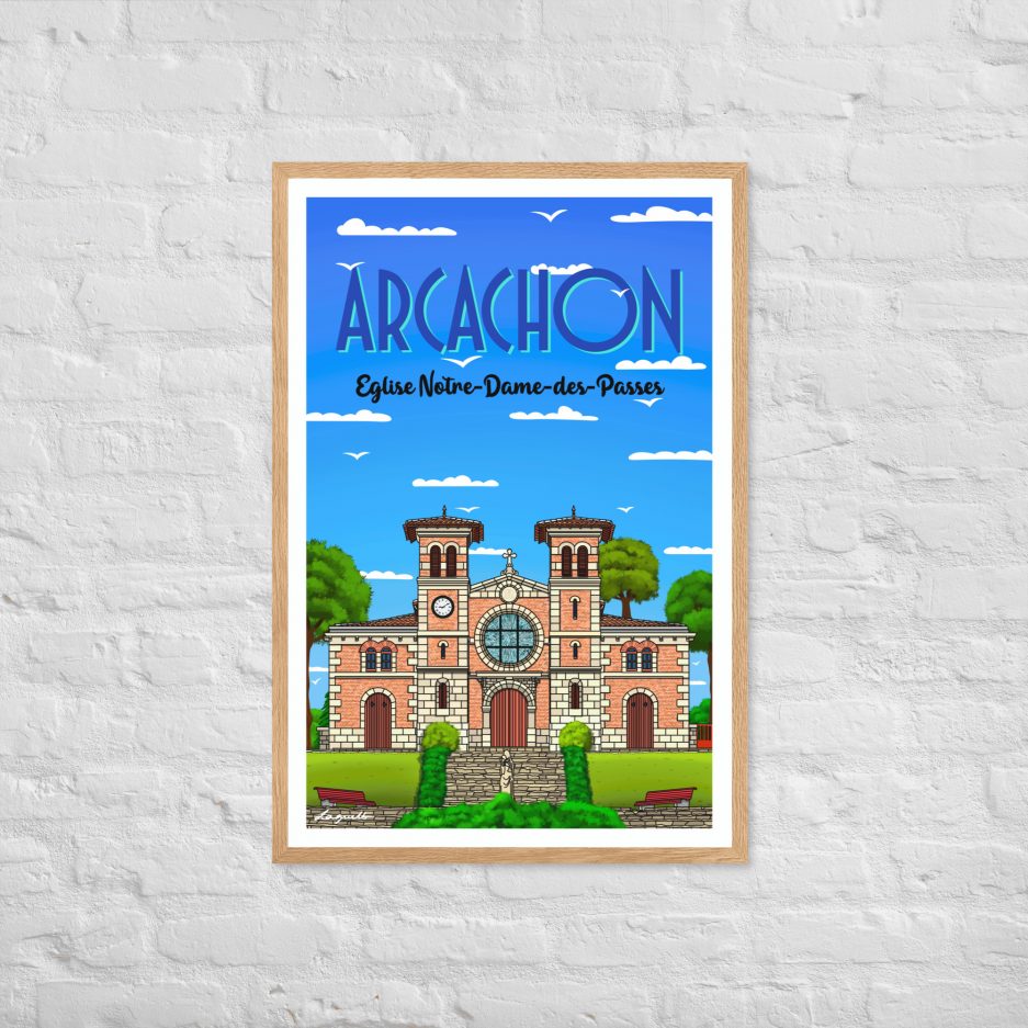 poster eglise notre dame des passes arcachon
