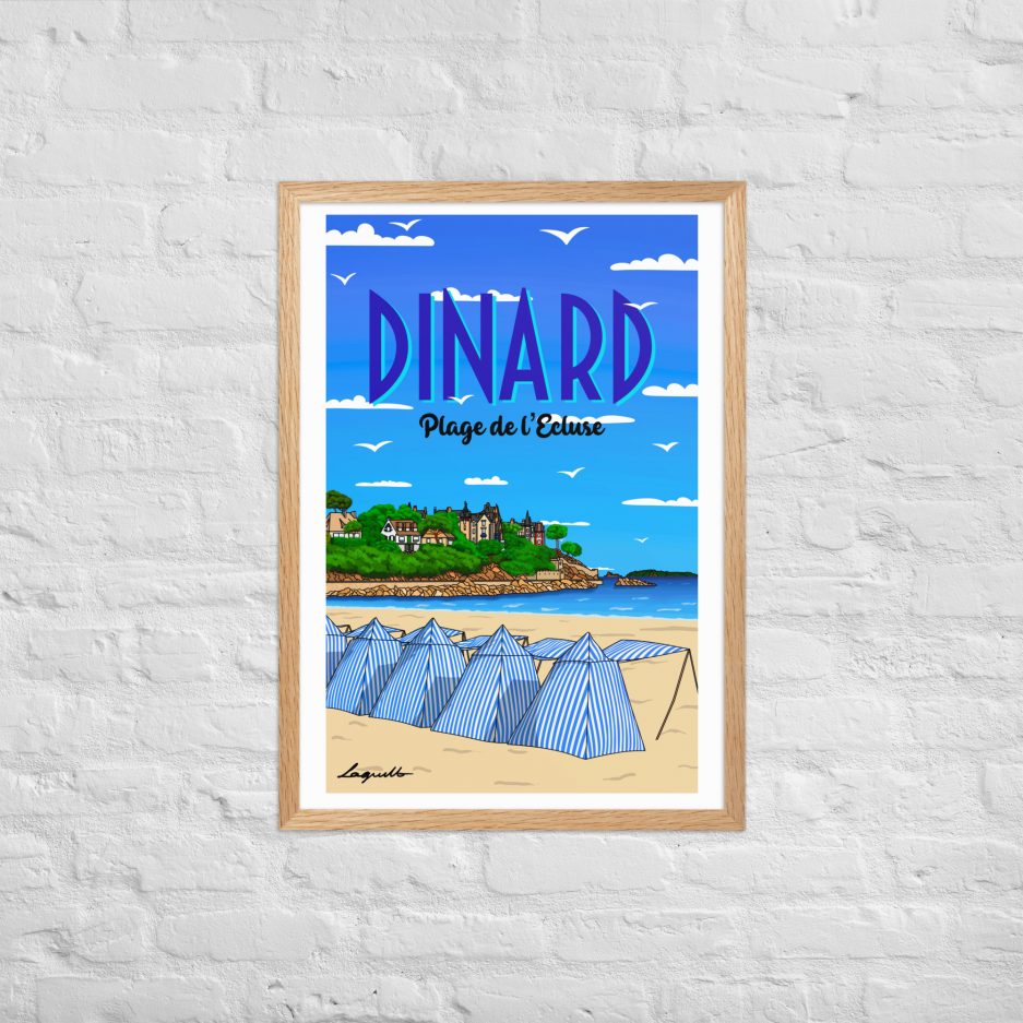 poster plage de l'ecluse dinard