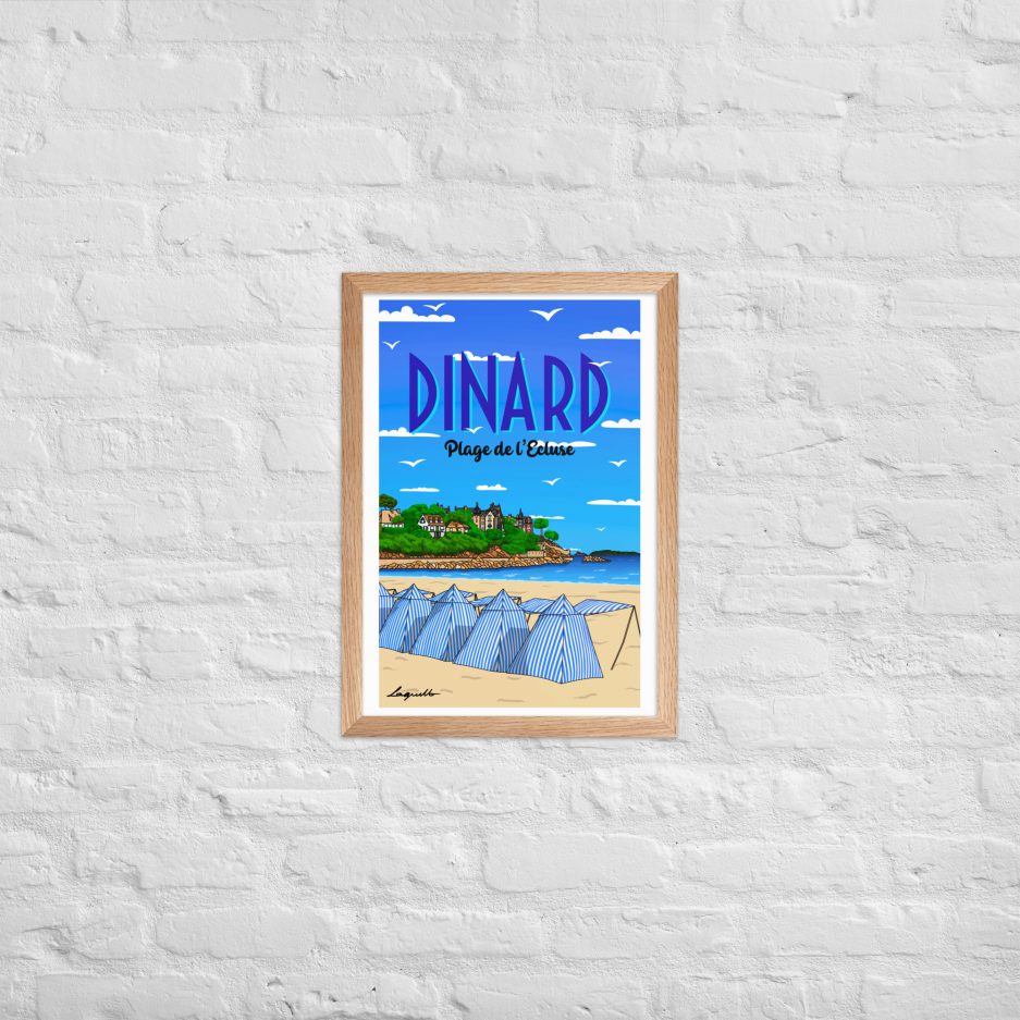 poster plage de l'ecluse dinard