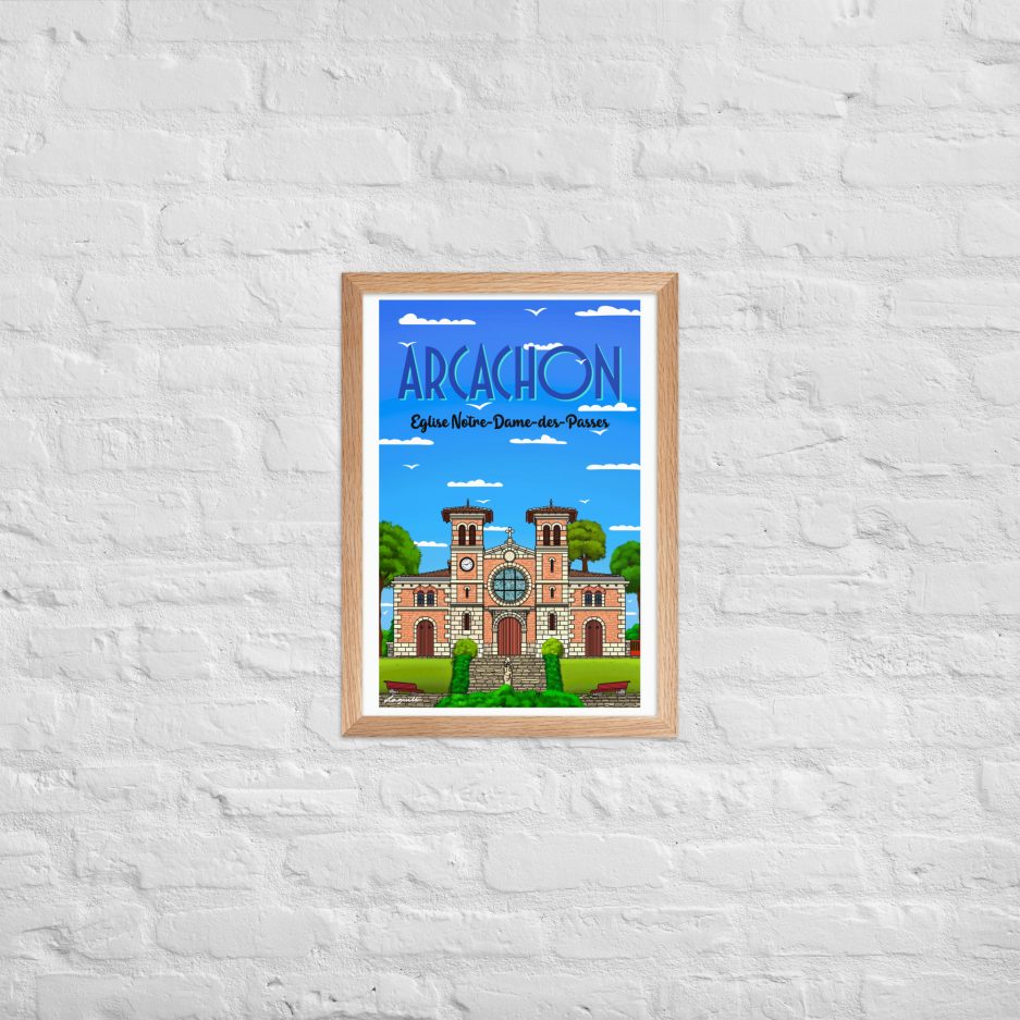 poster eglise notre dame des passes arcachon