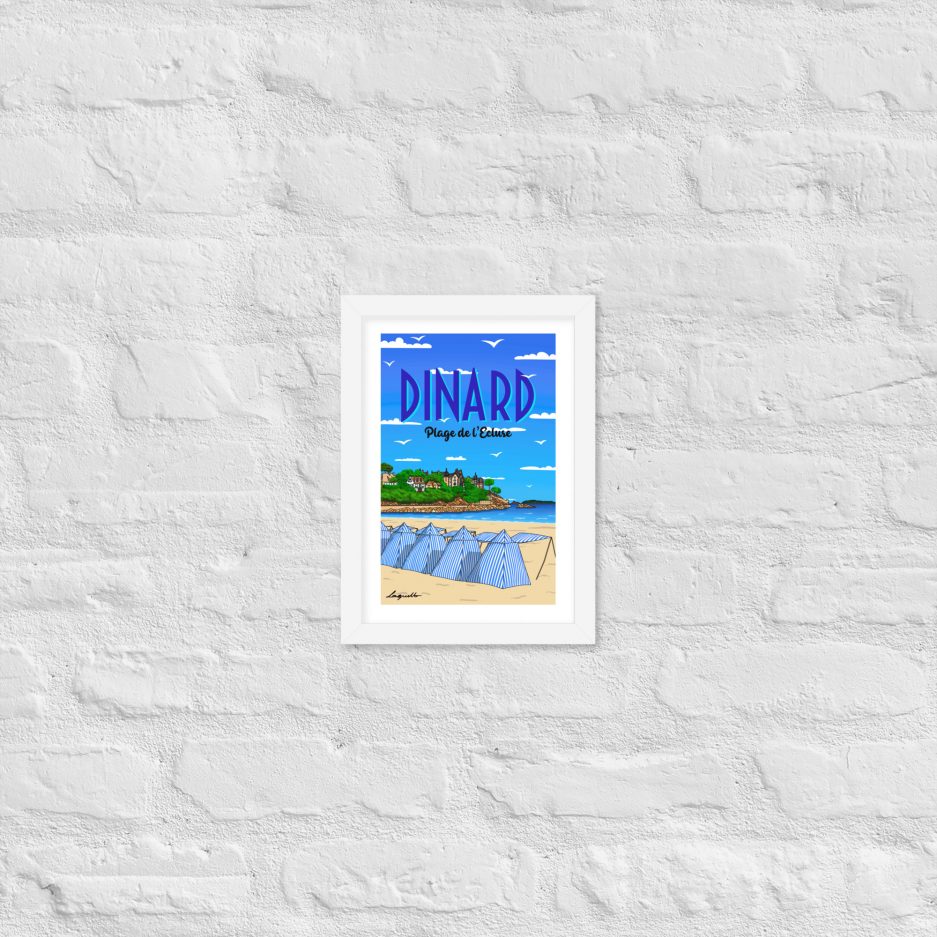 poster plage de l'ecluse dinard