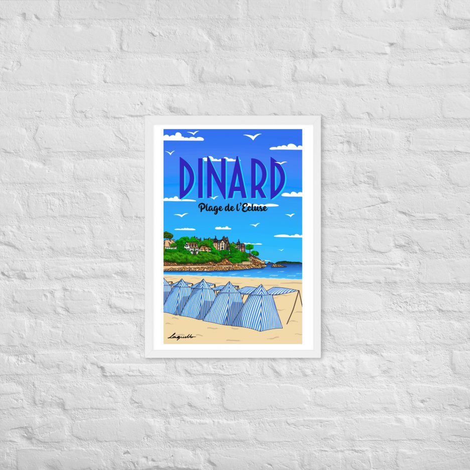 poster plage de l'ecluse dinard