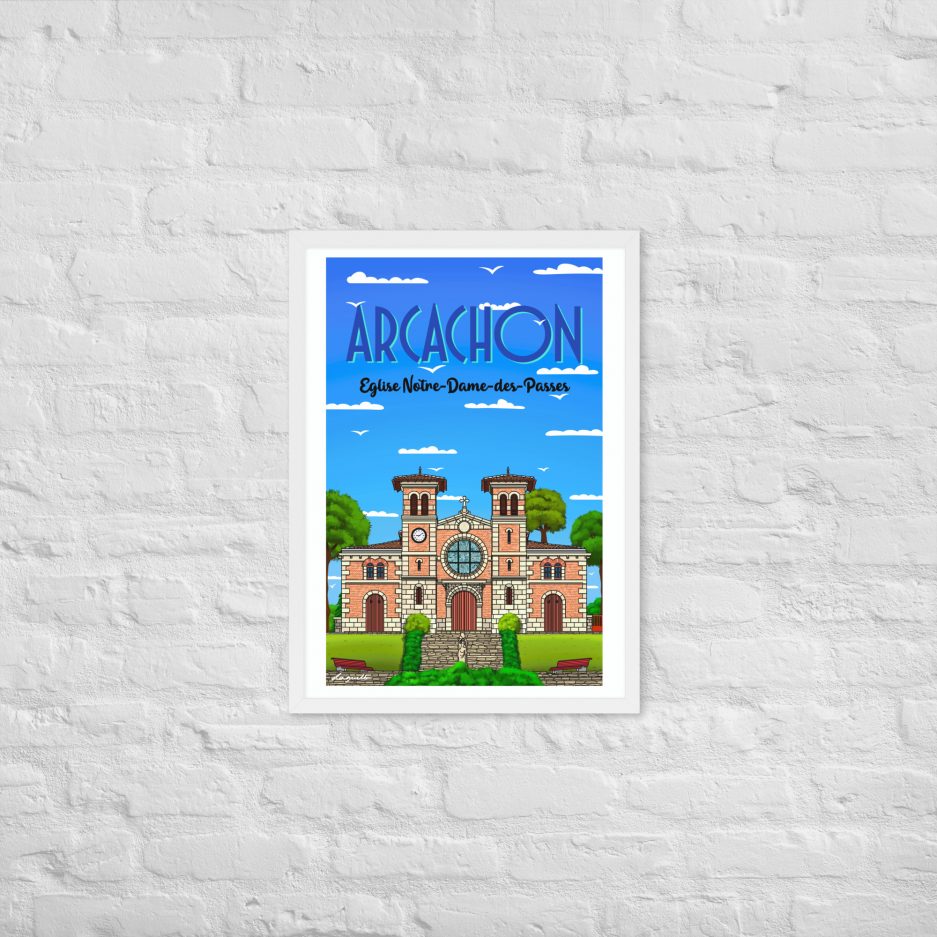 poster eglise notre dame des passes arcachon