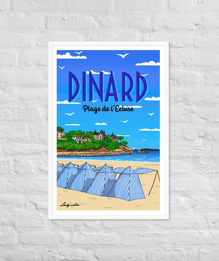 poster plage de l'ecluse dinard