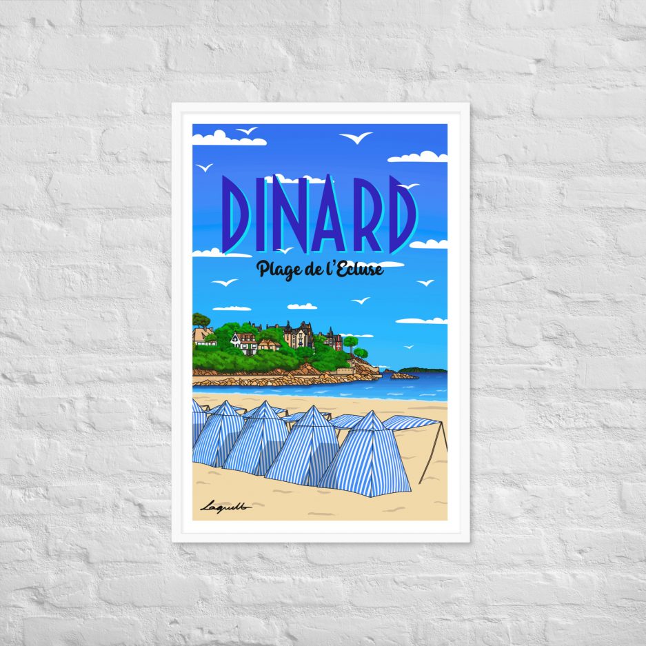 poster plage de l'ecluse dinard