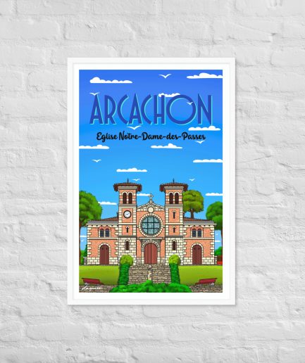 poster eglise notre dame des passes arcachon