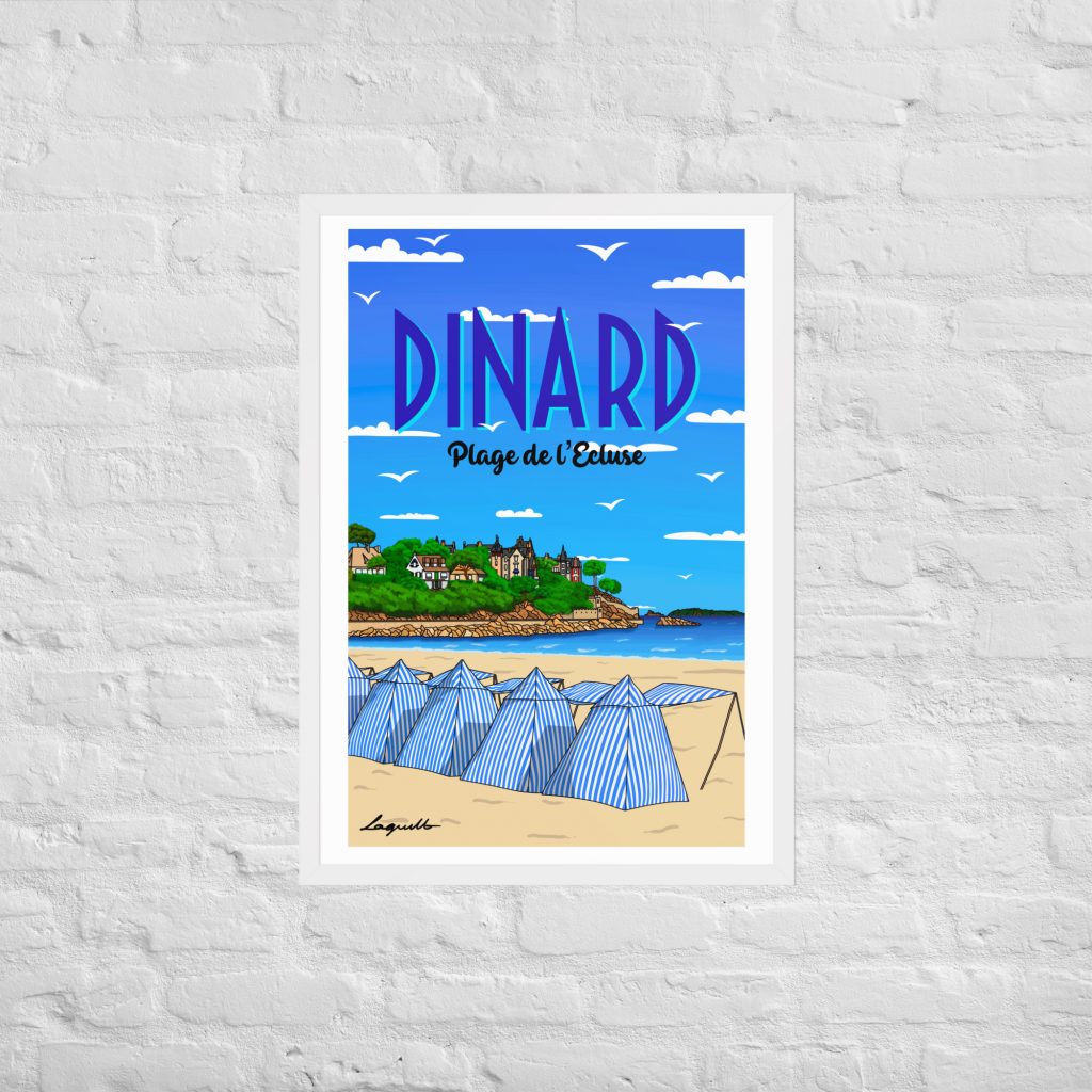 poster plage de l'ecluse dinard