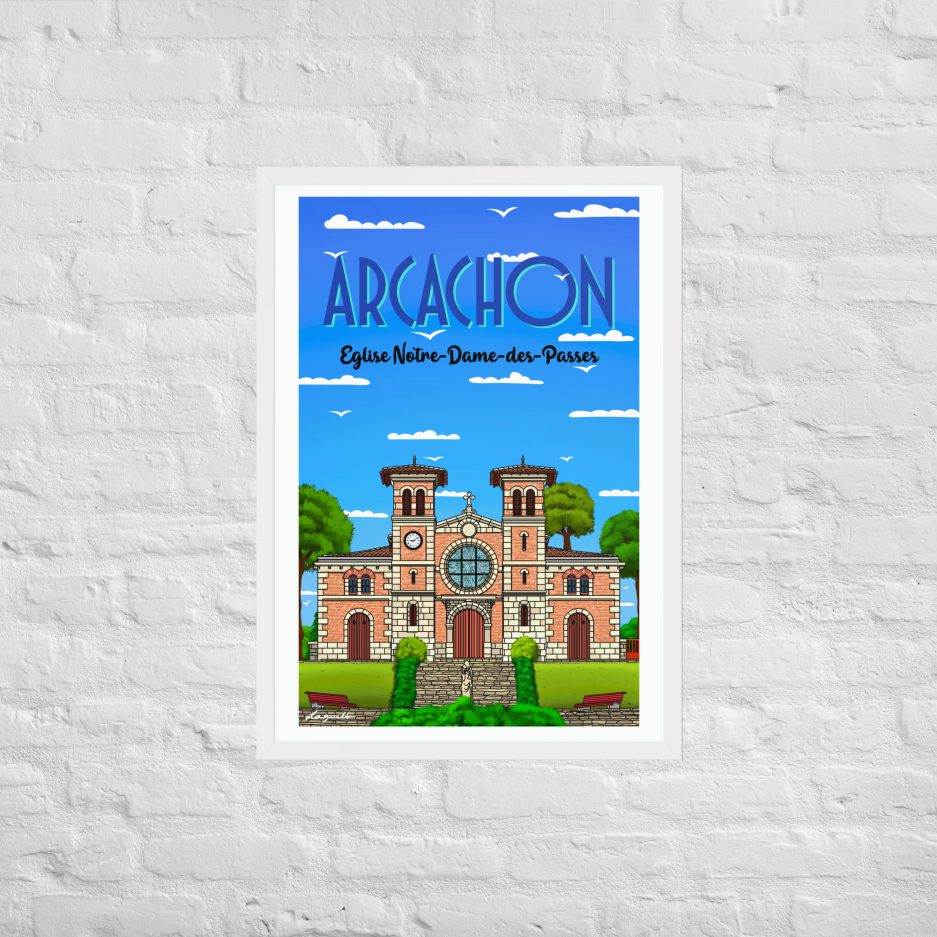 poster eglise notre dame des passes arcachon