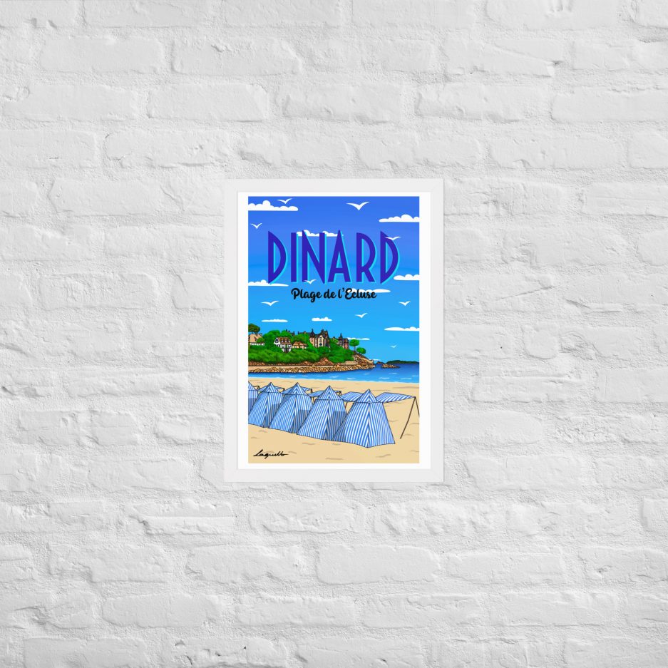 poster plage de l'ecluse dinard