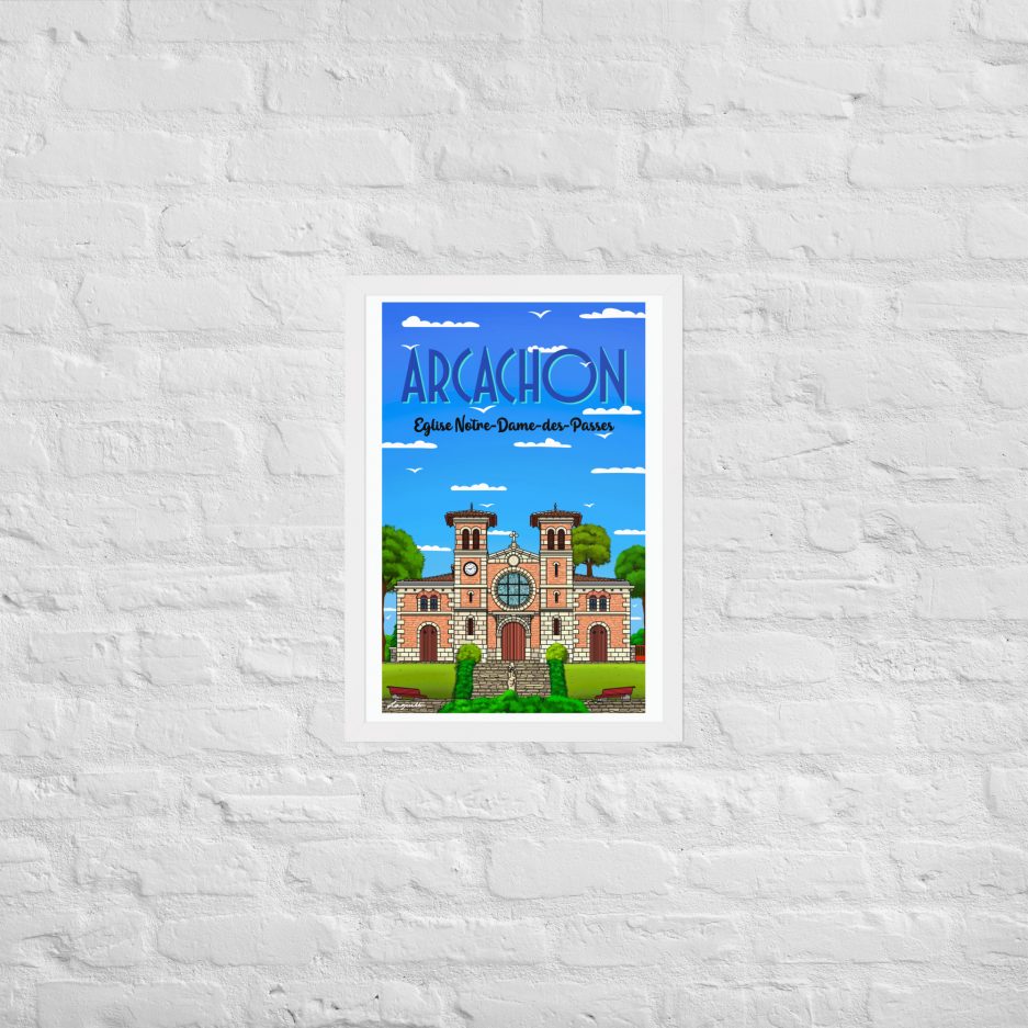 poster eglise notre dame des passes arcachon