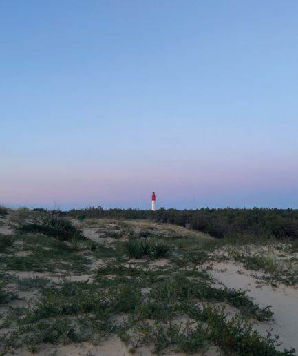 phare du cap ferret ciel rose
