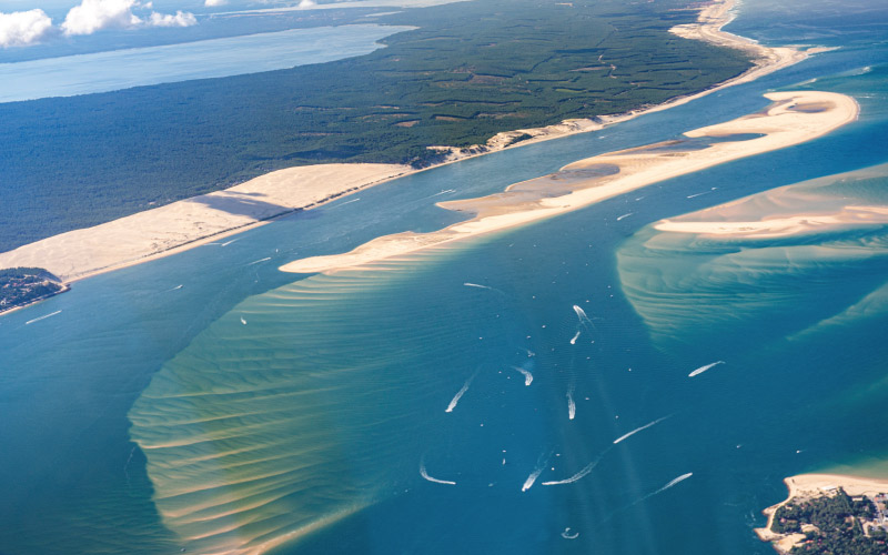 cap ferret vue de drone