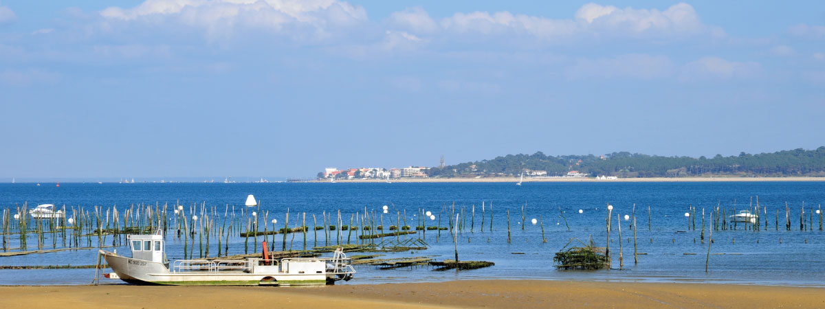 plage du cap ferret a marée basse